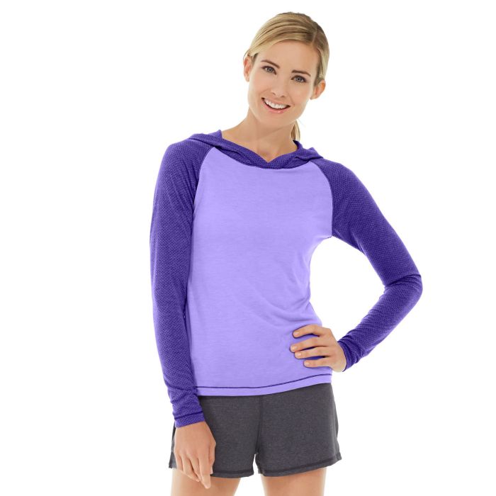 WH09 Ariel Roll Sleeve Sweatshirt Purple